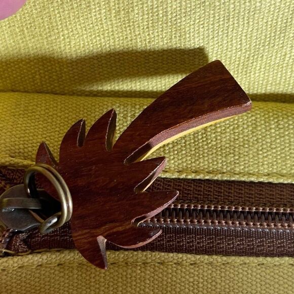 Paul Brent Beachy Tropical Leaf Print Canvas Bag - Picture 4 of 6